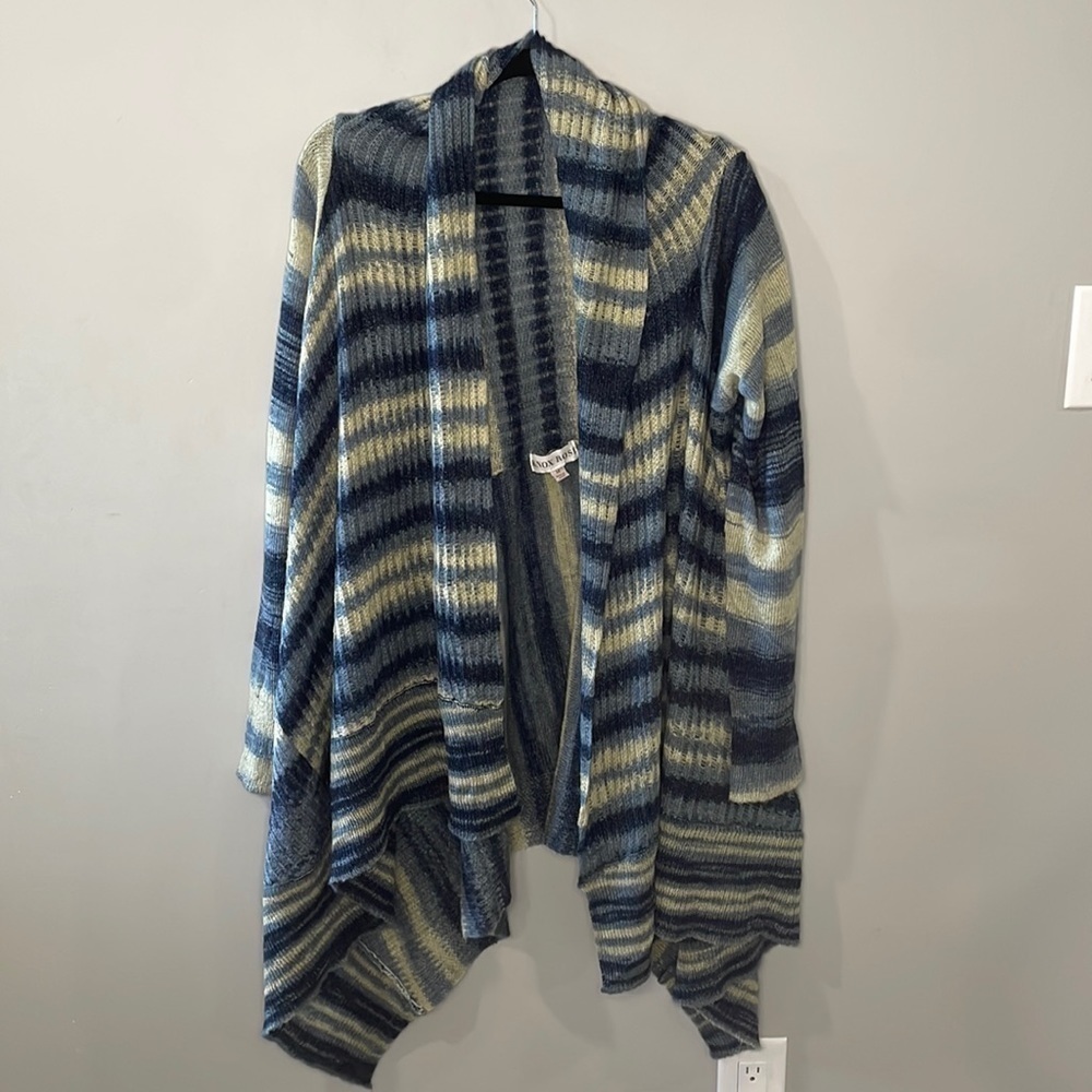 Knox Rose Soft Knit Open Front Waterfall Cardigan Women's Size M